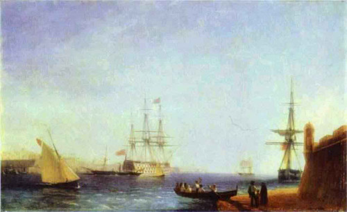 Malta. Valetto Harbour. By Ivan Constantinovich Aivazovsky By Ivan Constantinovich Aivazovsky