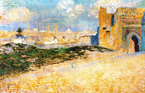 Mansour El Hay Gate, Meknes By Theo Van Rysselberghe Mansour El Hay Gate, Meknes By Theo Van Rysselberghe