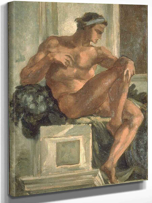 Ignudo' After Prophet Jeremiah By Jean Baptiste Carpeaux Art Reproduction