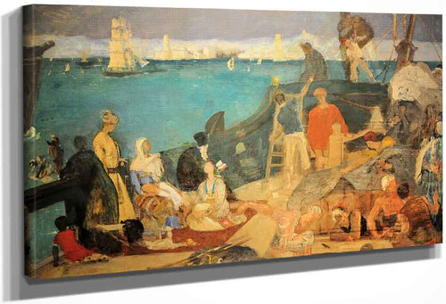 Marseilles, Gateway To The Orient By Pierre Puvis De Chavannes