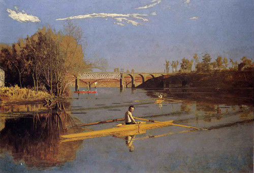 Max Schmitt In A Single Scull By Thomas Eakins By Thomas Eakins