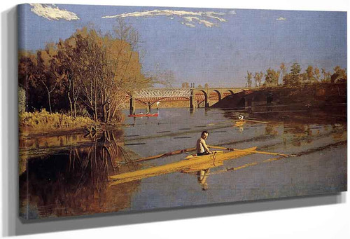 Max Schmitt In A Single Scull By Thomas Eakins By Thomas Eakins