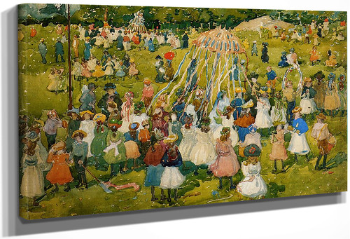 May Day, Central Park1 By Maurice Prendergast