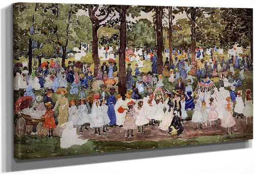 May Day, Central Park2 By Maurice Prendergast