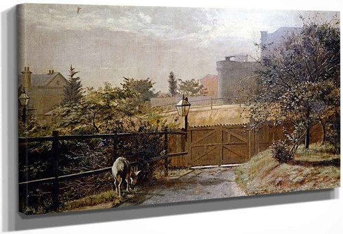 Melbourne Gaol In Sunlight From The Public Library Grounds By Frederick Mccubbin