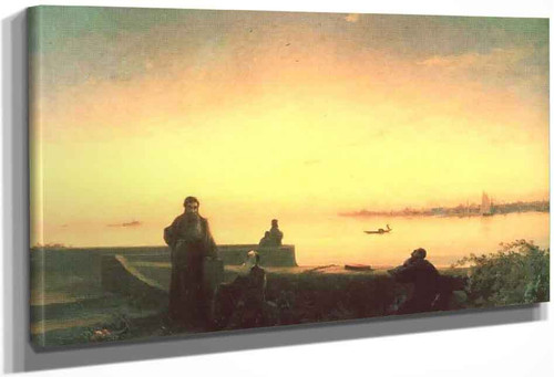 Mhitarists On Island Of St. Lazarus By Ivan Constantinovich Aivazovsky By Ivan Constantinovich Aivazovsky