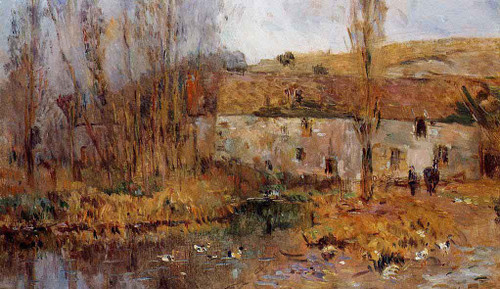 Mill In Normandy By Albert Lebourg By Albert Lebourg