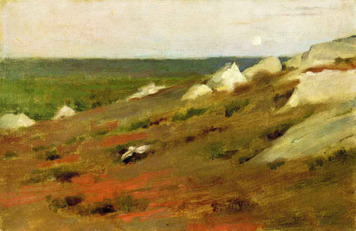 Moon Rise Rochers Brutees By Theodore Robinson