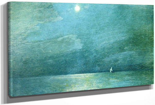 Moonlight On The Sound By Frederick Childe Hassam