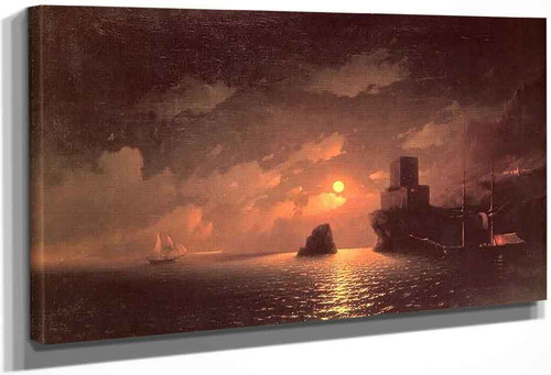 Moonlit Night.2 By Ivan Constantinovich Aivazovsky By Ivan Constantinovich Aivazovsky