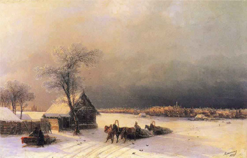 Moscow In Winter From The Sparrow Hills By Ivan Constantinovich Aivazovsky By Ivan Constantinovich Aivazovsky