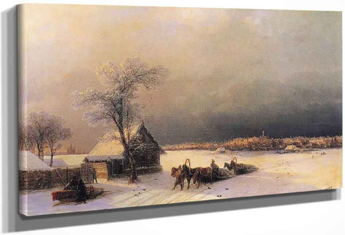 Moscow In Winter From The Sparrow Hills By Ivan Constantinovich Aivazovsky By Ivan Constantinovich Aivazovsky