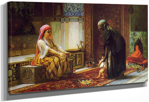 Mother And Child By Frederick Arthur Bridgman