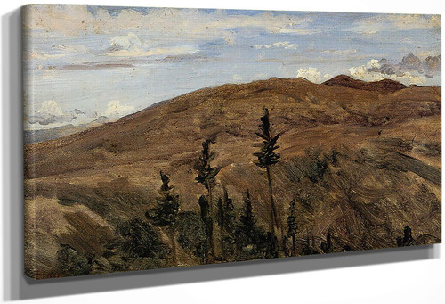 Mountains In Auvergne By Jean Baptiste Camille Corot