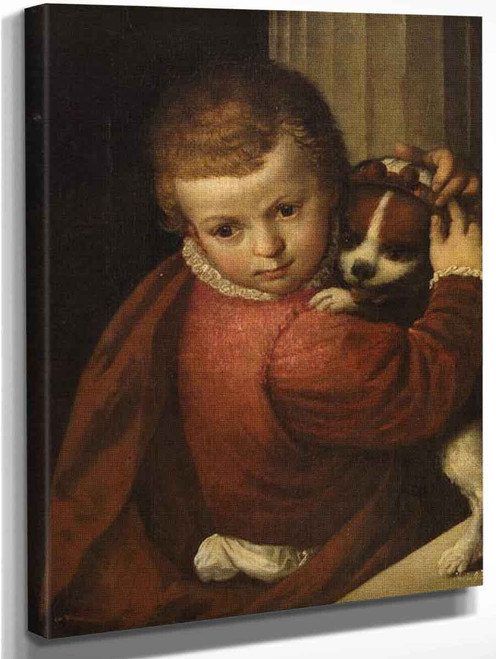 A Boy With A Dog By Paolo Veronese