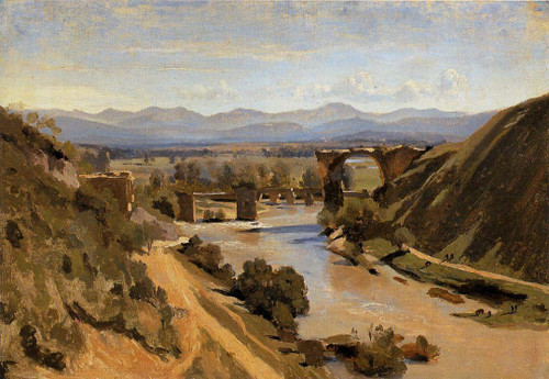 Narni The Ponte Augusto Over The Nera By Jean Baptiste Camille Corot