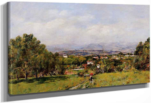 Near Antibes 1 By Eugene Louis Boudin