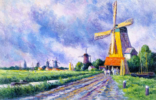 Near Rotterdam1 By Maximilien Luce By Maximilien Luce