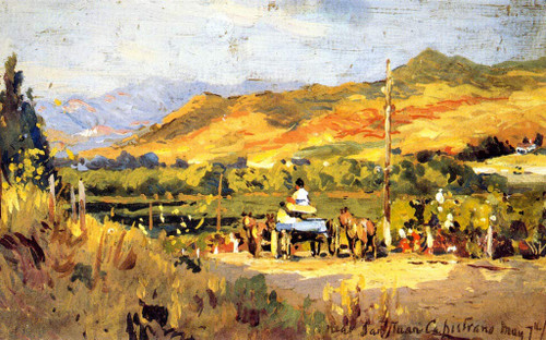 Near San Juan Capistrano By Colin Campbell Cooper By Colin Campbell Cooper
