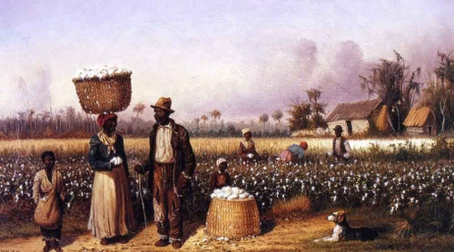 Negro Workers In Cotton Field With Dog By William Aiken Walker Negro Workers In Cotton Field With Dog By William Aiken Walker