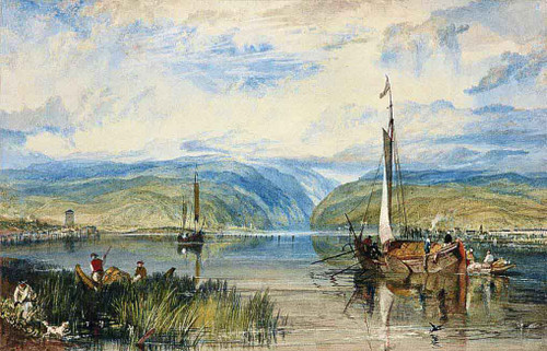 Neuwied And Weise Thurn, With Hoch's Monument On The Rhine, Looking Towards Andernach By Joseph Mallord William Turner