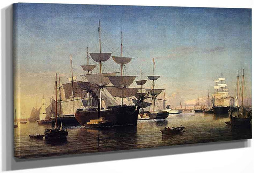 New York Harbor1 By Fitz Henry Lane