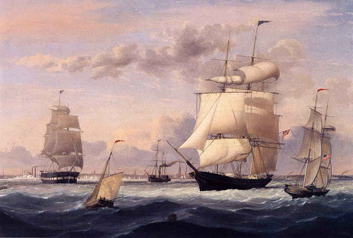 New York Harbor By Fitz Henry Lane