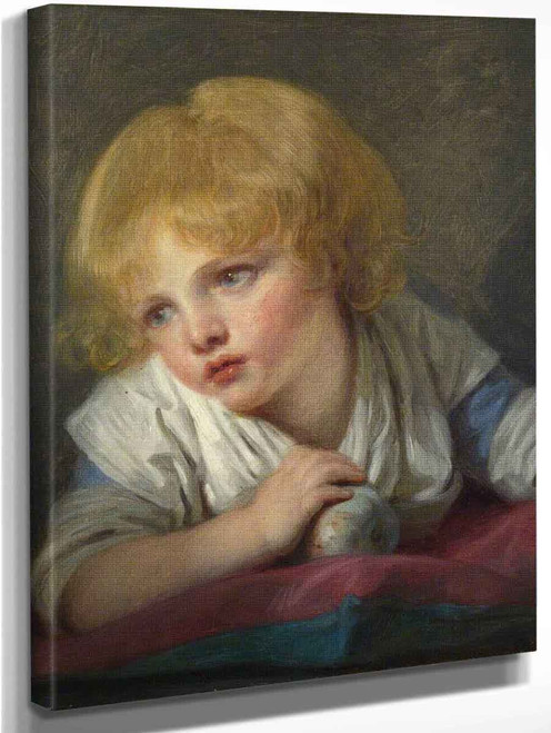 A Child With An Apple 1 By Jean Baptiste Greuze