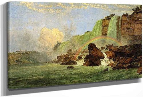 Niagara Falls With View Of Clifton House By Jasper Francis Cropsey By Jasper Francis Cropsey