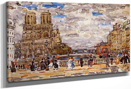 Notre Dame, Paris By Maurice Prendergast
