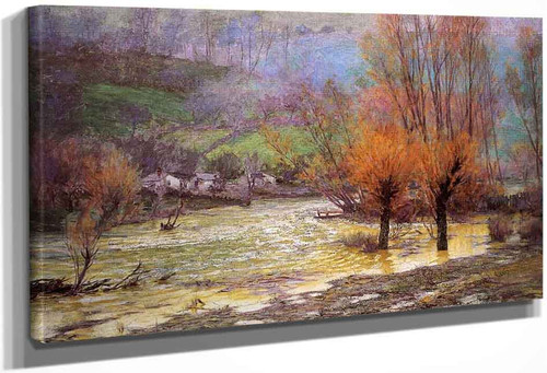 November Freshet By John Ottis Adams By John Ottis Adams