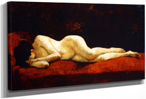 Nude Lying Down By Lesser Ury