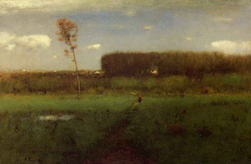 October Noon By George Inness By George Inness