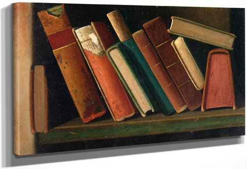 Old Books On A Shelf By John Frederick Peto By John Frederick Peto