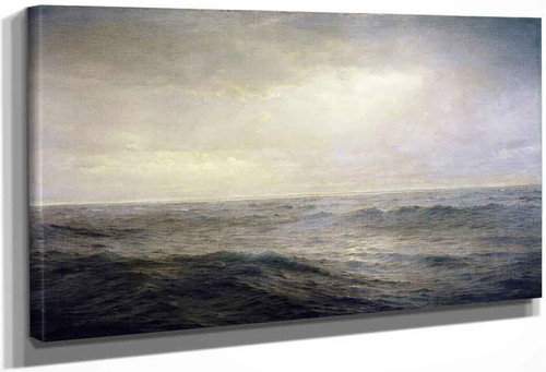 Old Ocean's Gray And Melancholy Waste By William Trost Richards By William Trost Richards