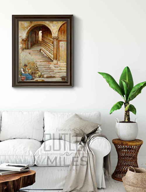 A Courtyard In Verona By William Logsdail