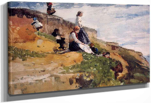 On The Cliff By Winslow Homer