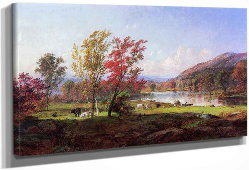 On The Saw Mill River By Jasper Francis Cropsey By Jasper Francis Cropsey