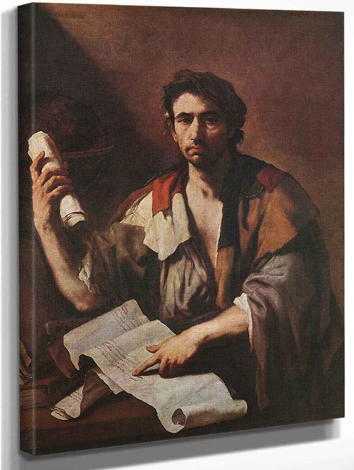 A Cynical Philosopher By Luca Giordano, Aka Luca Fa Presto By Luca Giordano