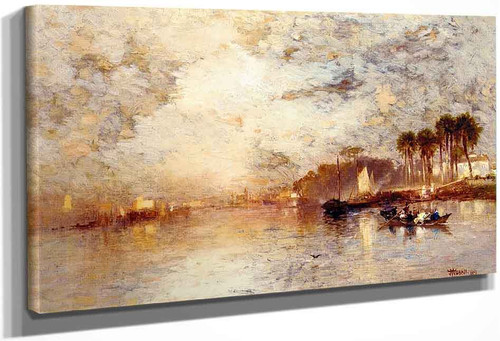On The St. John's River, Florida By Thomas Moran
