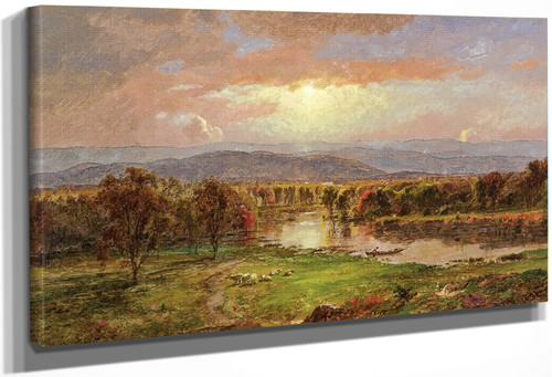 On The Susquehanna River By Jasper Francis Cropsey By Jasper Francis Cropsey