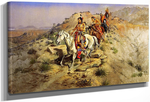 On The Warpath By Charles Marion Russell