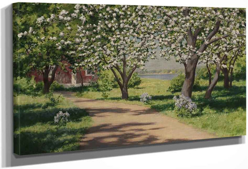 Orchard In Bloom By Johan Krouthen