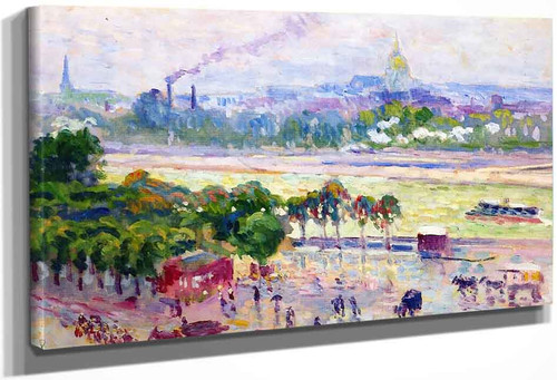 Paris, The Seine And The Place De L'alma By Maximilien Luce By Maximilien Luce