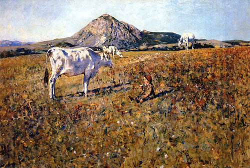 Pascolo A Pietramala1 By Telemaco Signorini