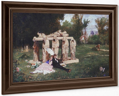 Pastoral Scene With The Phillipe Pot Grave By Alfred Emile Leopold Stevens Pastoral Scene With The Phillipe Pot Grave By Alfred Emile Leopold Stevens
