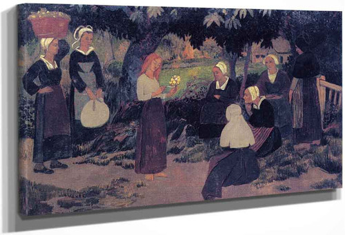 Pause With A Bouquet Of Flowers By Paul Serusier