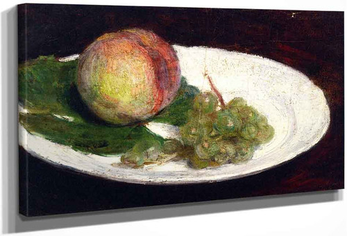 Peach And White Grapes By Henri Fantin Latour By Henri Fantin Latour