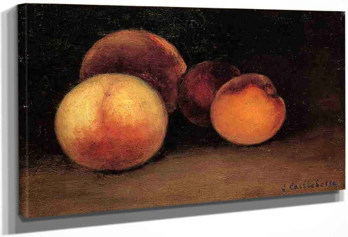 Peaches, Nectarines And Apricots By Gustave Caillebotte