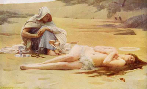 Pelagia And Philammon By Arthur Hacker By Arthur Hacker